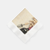 Flasche Wein Serviette (Ecke)