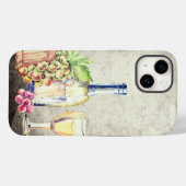 Flasche Wein, Weintrauben Weinkeller Case-Mate iPhone Hülle (Rückseite (Horizontal))