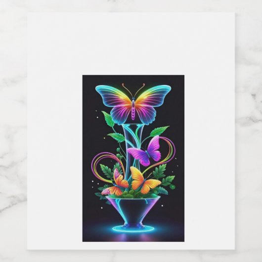 Flasche Weinetikett (Einzelnes Label)