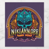 Flasche Weinetikett (Einzelnes Label)