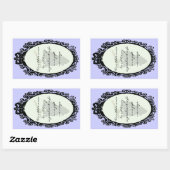 Flasche zurück (hausgemachtes Etikett) Rechteckiger Aufkleber (Blatt)