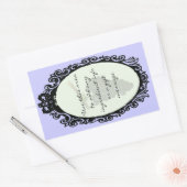 Flasche zurück (hausgemachtes Etikett) Rechteckiger Aufkleber (Umschlag)