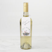 Flaschen Anhänger , Weihnachtsbild mit Pferd (Auf Flasche)