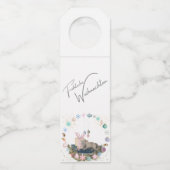 Flaschen Anhänger , Weihnachtsbild mit Pferd (Vorderseite)