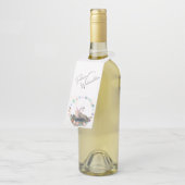 Flaschen Anhänger , Weihnachtsbild mit Pferd (Angewinkelt)