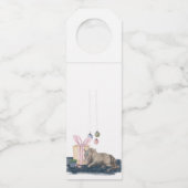 Flaschen Anhänger , Weihnachtsbild mit Pferd (Rückseite)