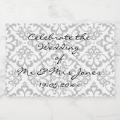 Flaschen-Aufkleber Champagne (oder Weins) - Weiß Schaumweinetikett (Einzelnes Label)