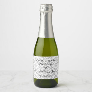 Flaschen-Aufkleber Champagne (oder Weins) - Weiß Schaumweinetikett