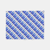 Flaschen aus blauem Glas Fleecedecke (Vorderseite (Horizontal))