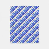 Flaschen aus blauem Glas Fleecedecke (Vorderseite)
