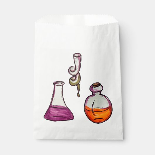 Flaschen aus künstlichem Wissenschaftstrank Geschenktütchen (Vorderseite)