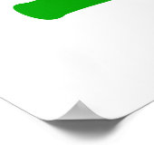 Flaschen, die das gerecycelt Symbol bilden Poster (Ecke)