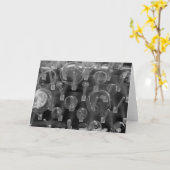 Flaschen-Gestell Karte (Gelbe Blume)