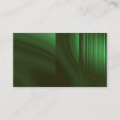 Flaschen-Grün-Brechung Visitenkarte (Rückseite)