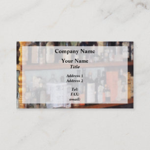 Flaschen im Allgemeinen Store Visitenkarte