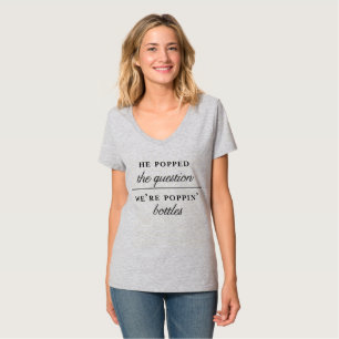 FLASCHEN-Junggeselinnen-Abschied-Shirt POPPIN // S T-Shirt