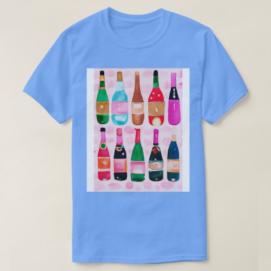 Flaschen Mustermalerei 2 T-Shirt (Design vorne)
