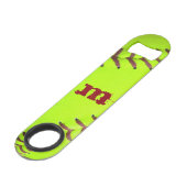 Flaschen-Öffner der Softball-gelber schneller Speed Flaschenöffner (Vorderseite Schrägansicht)