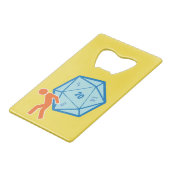 Flaschen-Öffner des Atlas-D20 cm Geldkarten Flaschenöffner (Vorderseite Schrägansicht)