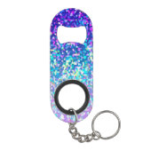 Flaschen-Öffner-Glitzer-Grafik Schlüsselbund Flaschenöffner (Rückseite)