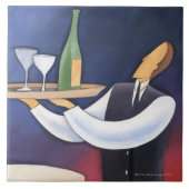 Flaschen-Service Fliese (Vorderseite)