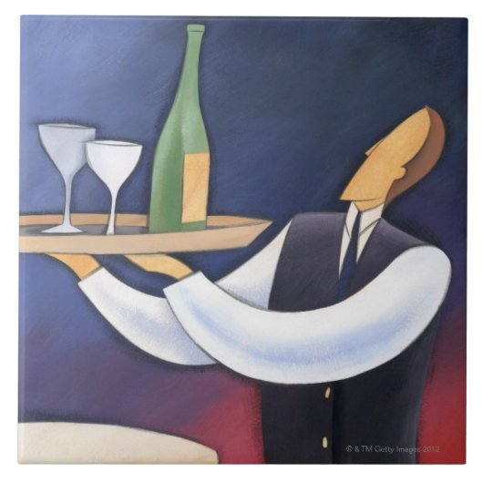 Flaschen-Service Fliese (Vorderseite)