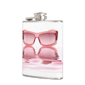 Flaschen-Spaß-trinkende Flasche mit Rose farbigen Flachmann (Links)