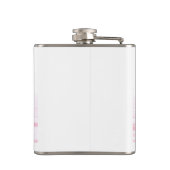 Flaschen-Spaß-trinkende Flasche mit Rose farbigen Flachmann (Rückseite)
