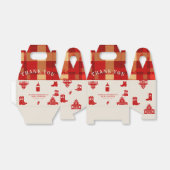 Flaschen & Stiefel Cowboy Retro Red Baby Dusche Geschenkschachtel (Ungefaltet)