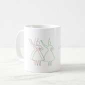 Flaschen-Tanz-Tasse Kaffeetasse (Vorderseite Links)