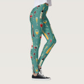 Flaschen und Glasmuster Leggings (Rechts)