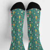 Flaschen und Glasmuster Socken (Oben)