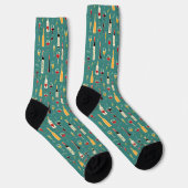 Flaschen und Glasmuster Socken (Rechts)