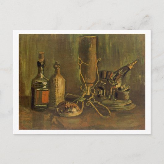 Flaschen und Muschel Cowrie, Vincent van Gogh Postkarte (Vorderseite)