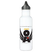 Flaschen-Weiß RushCamp des Wasser-24oz! Edelstahlflasche (Links)