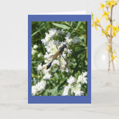 Flaschen-Wespe auf Karte (Gelbe Blume)