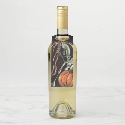 Flaschenanhänger Halloween Party, Geisterpferd (Auf Flasche)