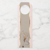 Flaschenanhänger mit edlem Pferdemotiv (Vorderseite)