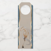 Flaschenanhänger mit edlem Pferdemotiv (Vorderseite)