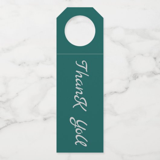 Flaschenbügel - Danke Flaschenanhänger (Vorderseite)