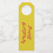 Flaschenbügel - Happy Birthday Flaschenanhänger (Rückseite)