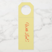 Flaschenbügel - Nur für Sie. . . Mit Liebe Flaschenanhänger (Rückseite)