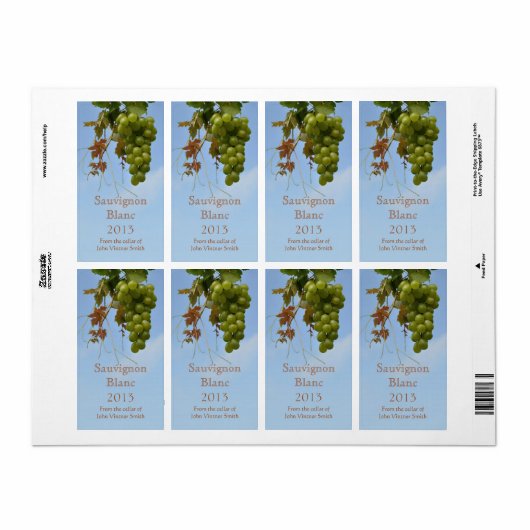 Flaschenetikett (Vorne)