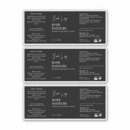 Flaschenetikett Aufkleber