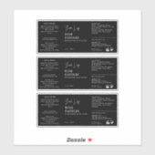 Flaschenetikett Aufkleber (Blatt)