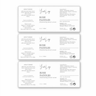 Flaschenetikett Aufkleber