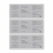 Flaschenetikett Aufkleber (Vorderseite)