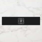 Flaschenetikett | Benutzerdefiniert Minimalistisch Wasserflaschenetikett (Einzelnes Label)