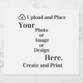 Flaschenetikett Design oder Foto Hochladen Schaumweinetikett (Einzelnes Label)