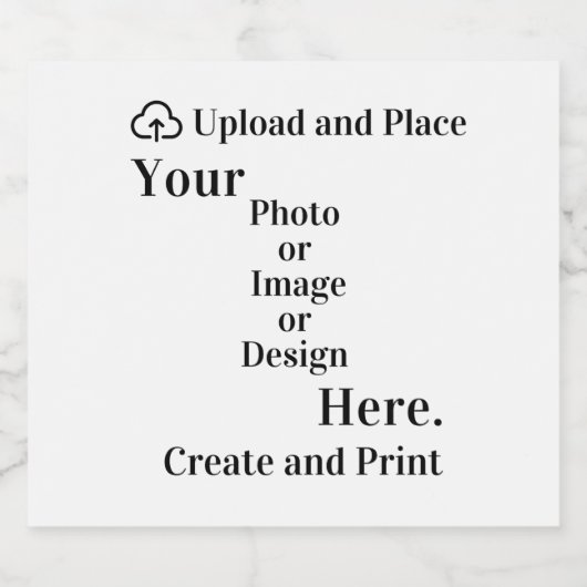 Flaschenetikett Design oder Foto Hochladen Schaumweinetikett (Einzelnes Label)